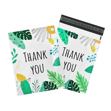 100  Palm Hawaii Leaves 25x33cm Self-Adhesive Gift Bag Polymailers Packaging