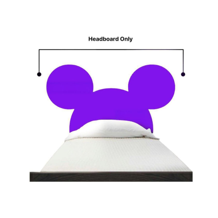 Purple Mickey mouse shape double