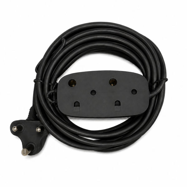 Electrosense Side by Side 10A 10m Extension Cord Black