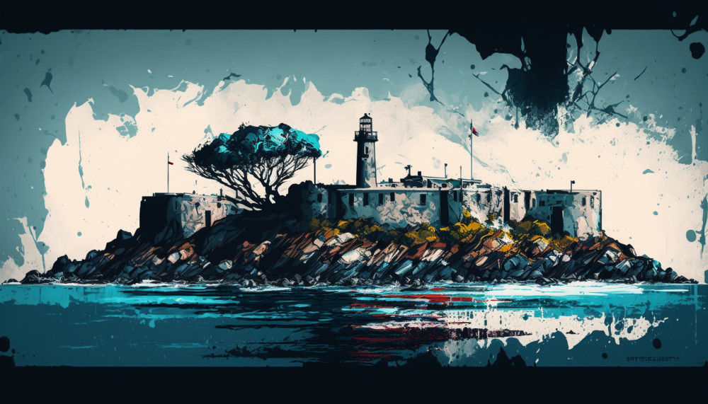 Canvas Wall Art - Canvas Wall Art –Roben Island Abstract Painting - B1116 - [120 x 80 cm]