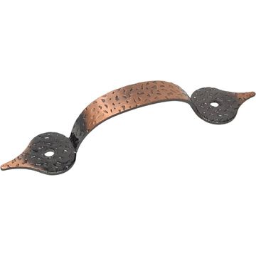 Antique Copper Embossed Cupboard Handle