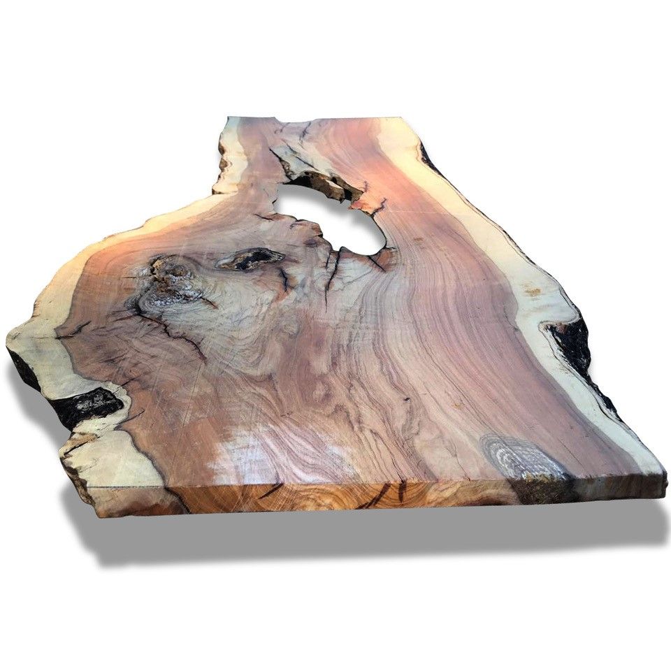 LIVE EDGE TAMBOTI SLAB 1M X W10-20CM