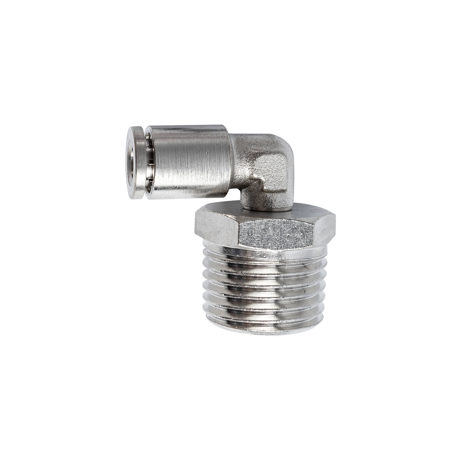 Metal Pu Fitting Elbow 6Mm 1/2" M
