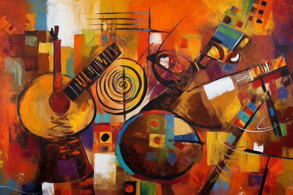 Canvas Wall Art - Cultural Rhapsody By Abstract Serenades Captivating  - A1689 - [120 x 80 cm]