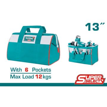 Total Tools Bag 16" 15Kg Load L*W*H:41*29*21Cm- 2 Pack