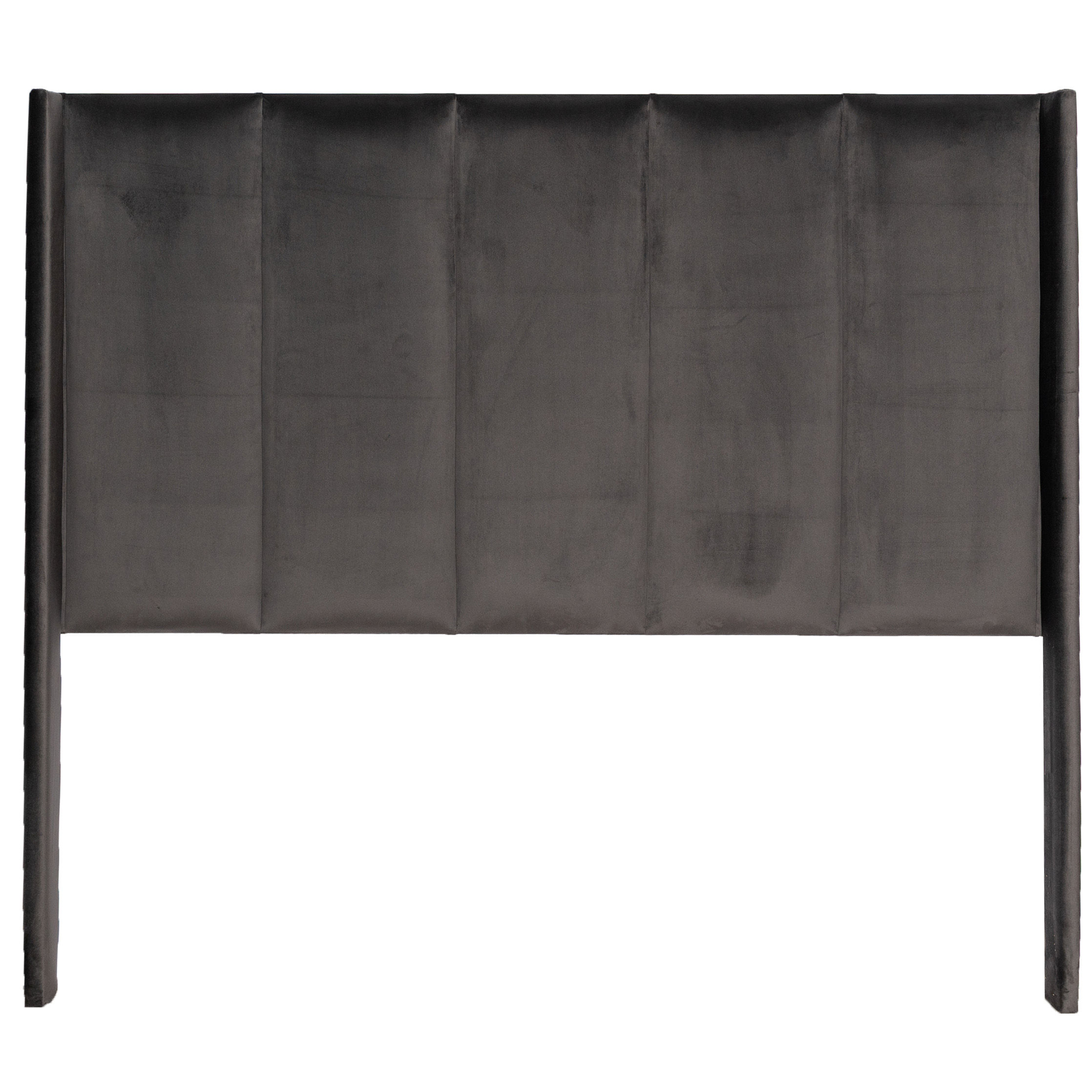 Ava Headboard - Dark Dark Grey Velvet - 3/4