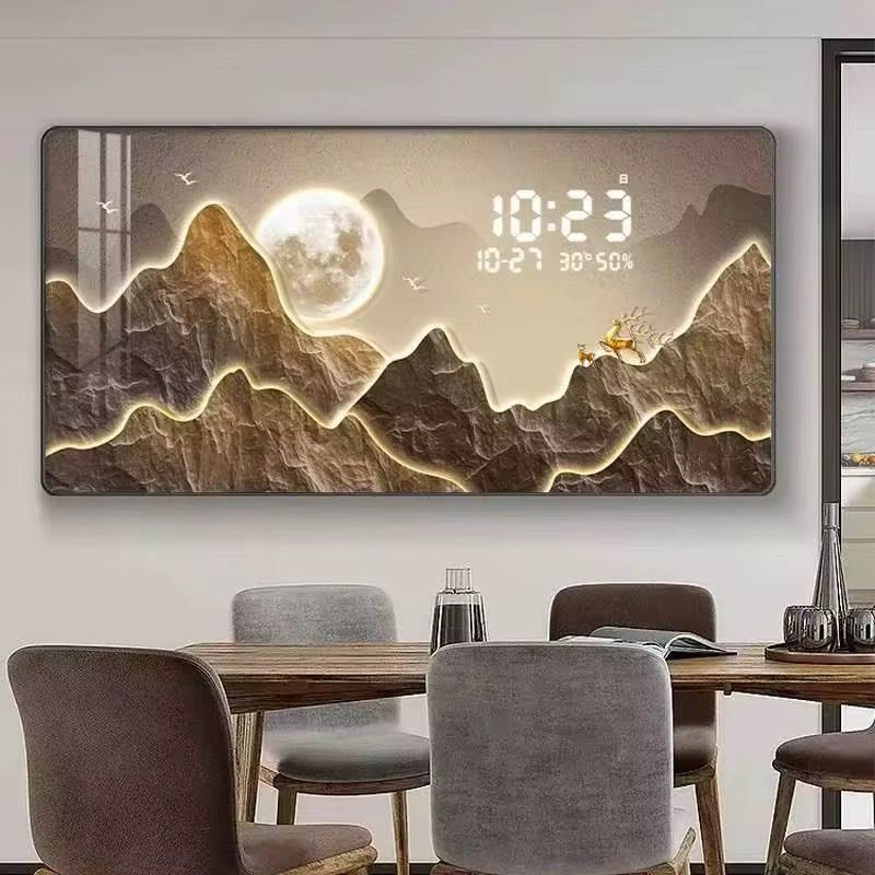 Smart LED Frameless Mirror with Digital Time & Temp