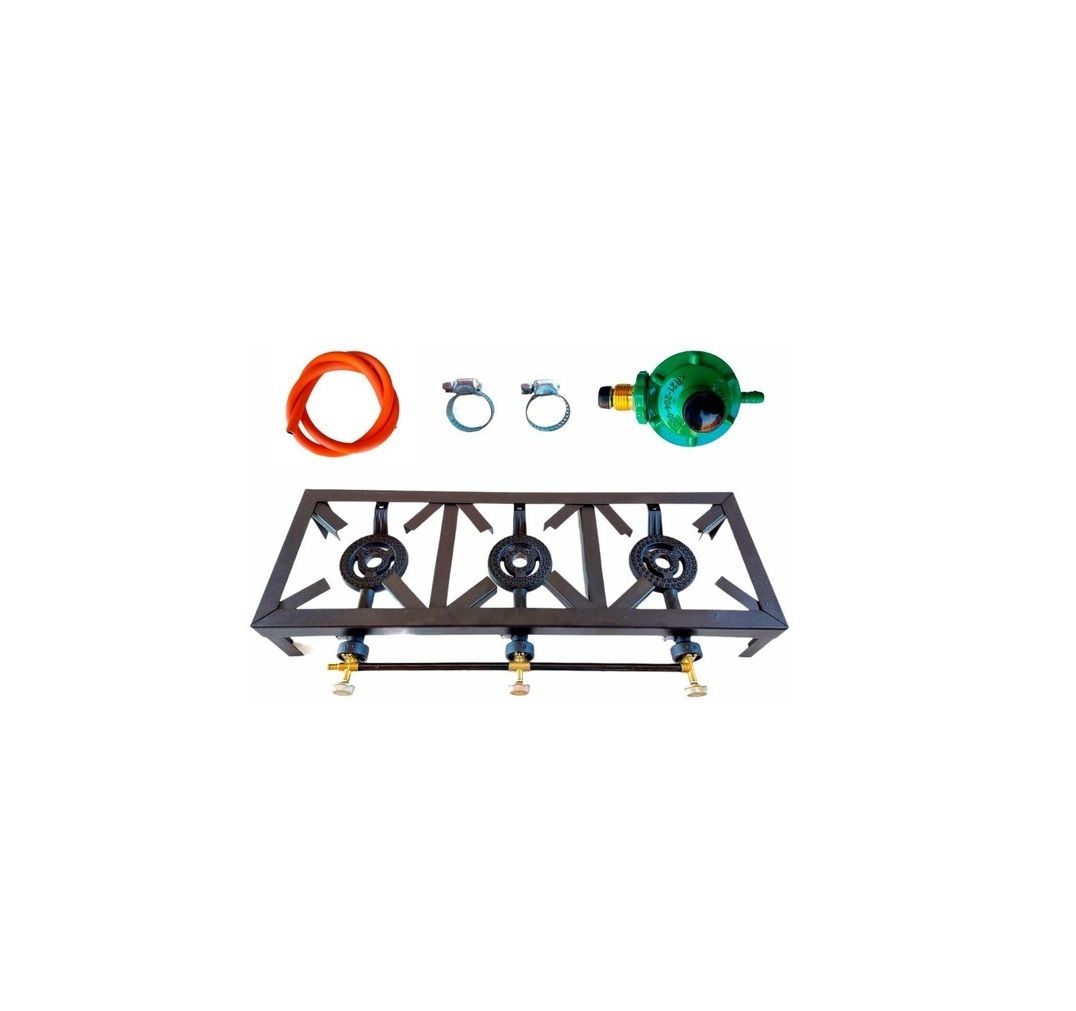 Box of 10 x 3 Burner Gas Stove Plus Accessories