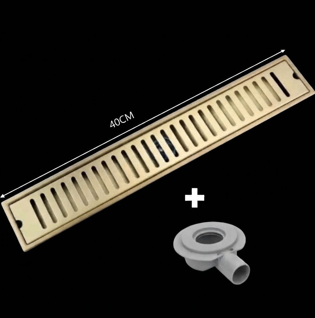HOMZ GOLD 40CM SHOWER TRAP SUS304 STAINLESS STEEL