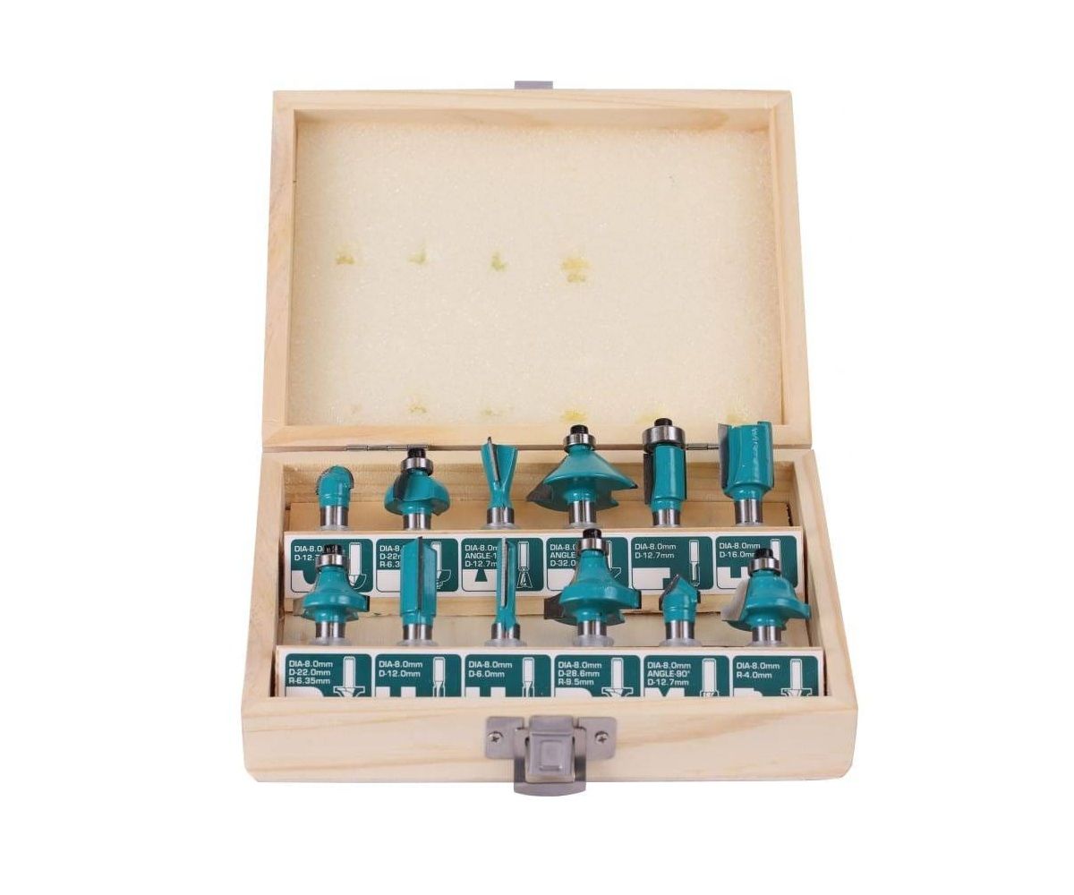 6.35mm 12-Piece router bit set