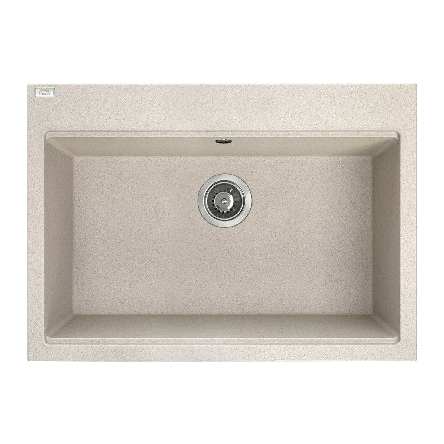 Laveo Tau 700 Granite Composite Kitchen Sink 1 Bowl - Beige (Beach Sand)