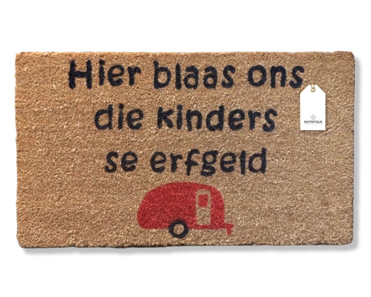 Matnifique Coir Design Doormat - Erfgeld 700 x 400 x 14mm