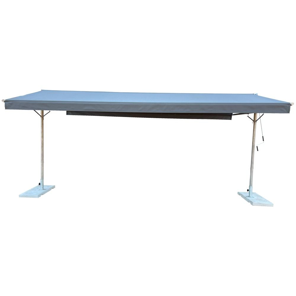 Premium Stainless Steel Shade Solution Rectangular 5m x 3m (Charcoal Canopy) *FREE Cover bag & reach stick included