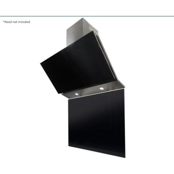 Falco 60cm Black Glass Splash Back- SB-BG60