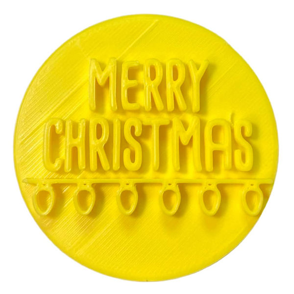 Home Hub 'Merry Christmas' with Lights Cookie Embosser