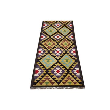 Stunning Afghan Maimana kilim 210 x 61cm
