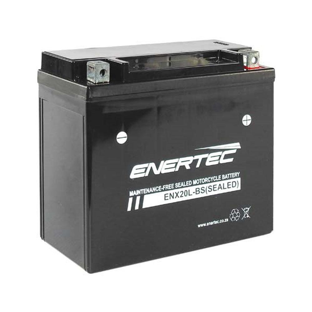Enertec YTX20L-BS 12V 20Ah AGM Motorcycle and Jet Ski Battery