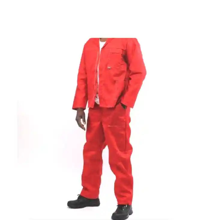 Inyathi Gold Range Pure Cotton Conti Suit - Red - EU 42