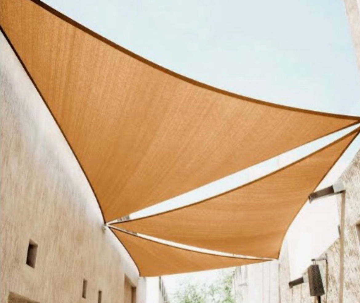 Sun Shade Sail Triangular 4x4M - BEIGE