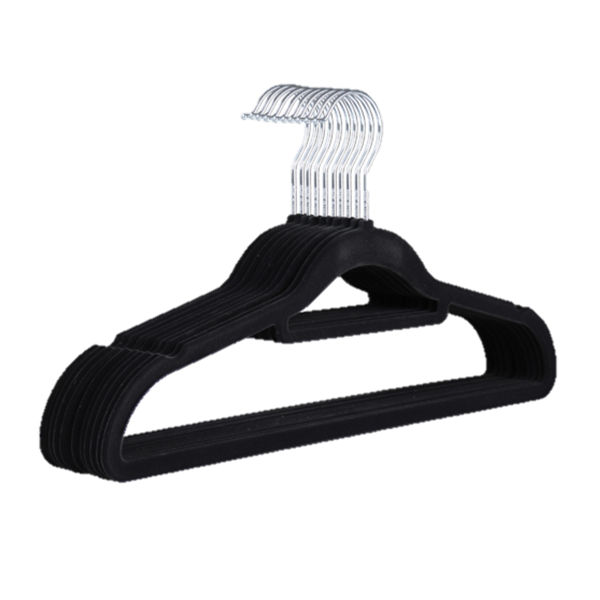 LeLuxe Black Velvet Hanger 10pk +2 Free
