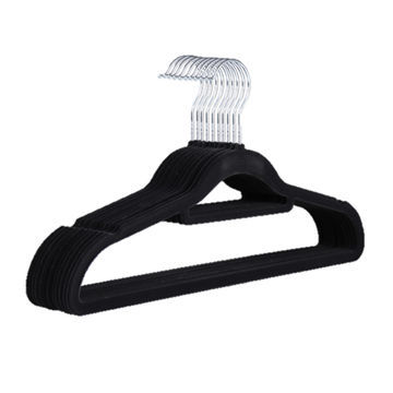 LeLuxe Black Velvet Hanger 10pk +2 Free