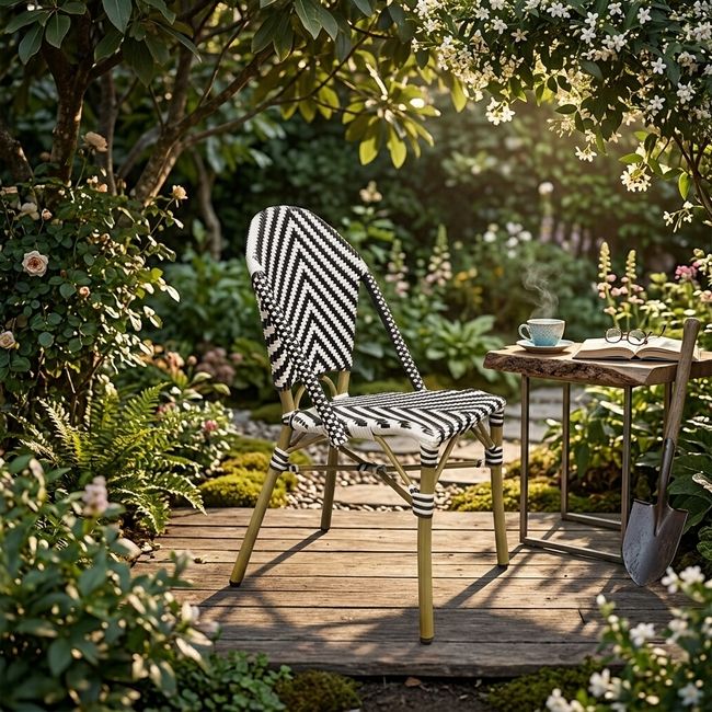 KC FURN-Woven Bistro Patio Chair