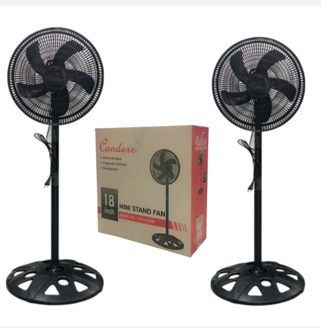 2 Piece Swivel Mini Stand Fan 18 inch /45cm Floor Standing Pedestal Fans