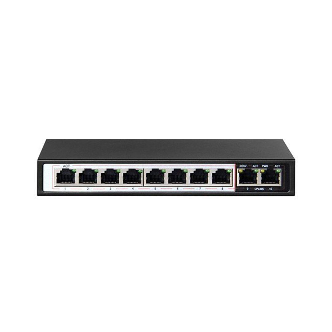 DUXBURY SWITCH 8 PORT POE; 8XPOE PORTS; 2XSFP (FIBRE)