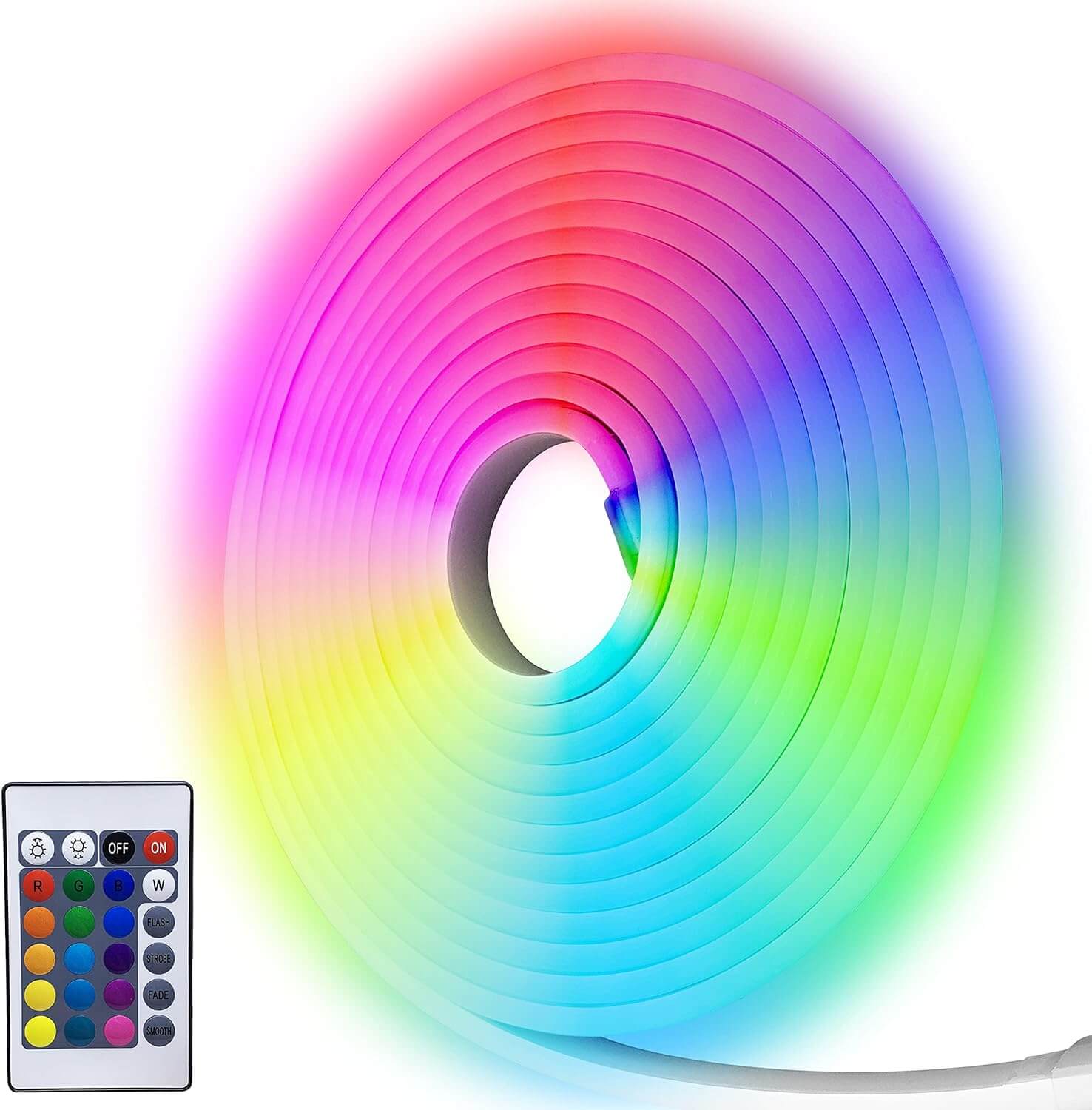 5m RGB Color Changing Led Neon Rope Light - Purple