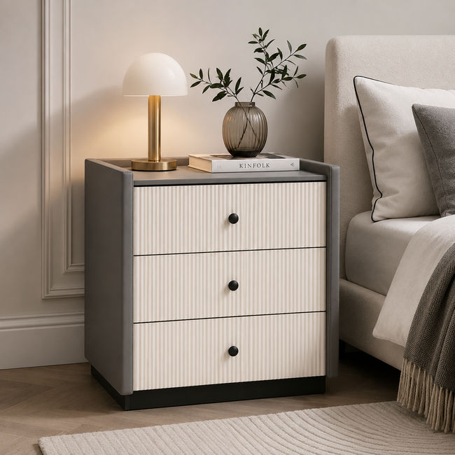 KC Furn-Moderna 3-drawer nightstand