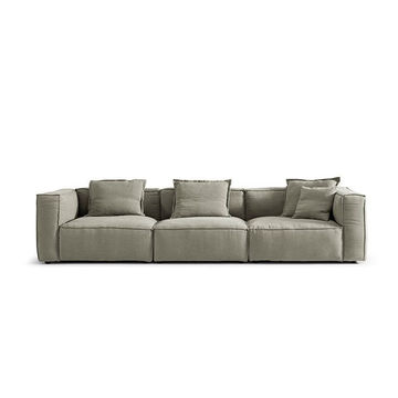 DecorMama Liema Modular L-Shape Sectional Couch &ndash; Sleek Contemporary Sofa