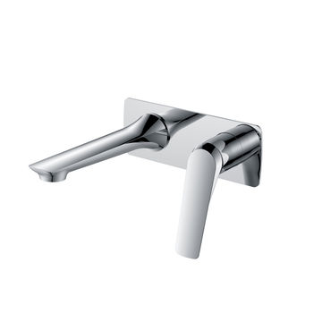 Fabro Wall Mounted Basin Mixer Brass- Chrome