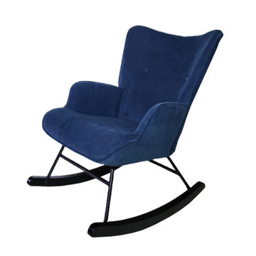 Alysah Rocking Chair Navy Blue
