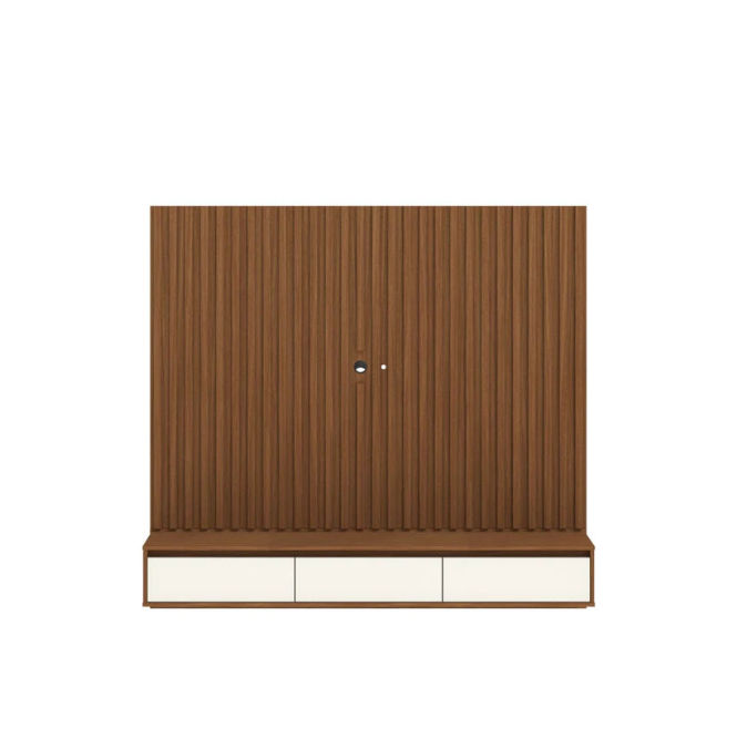 Home Suspenso Aden Wall  Plasma Stand 1.8m -Brown/Off White