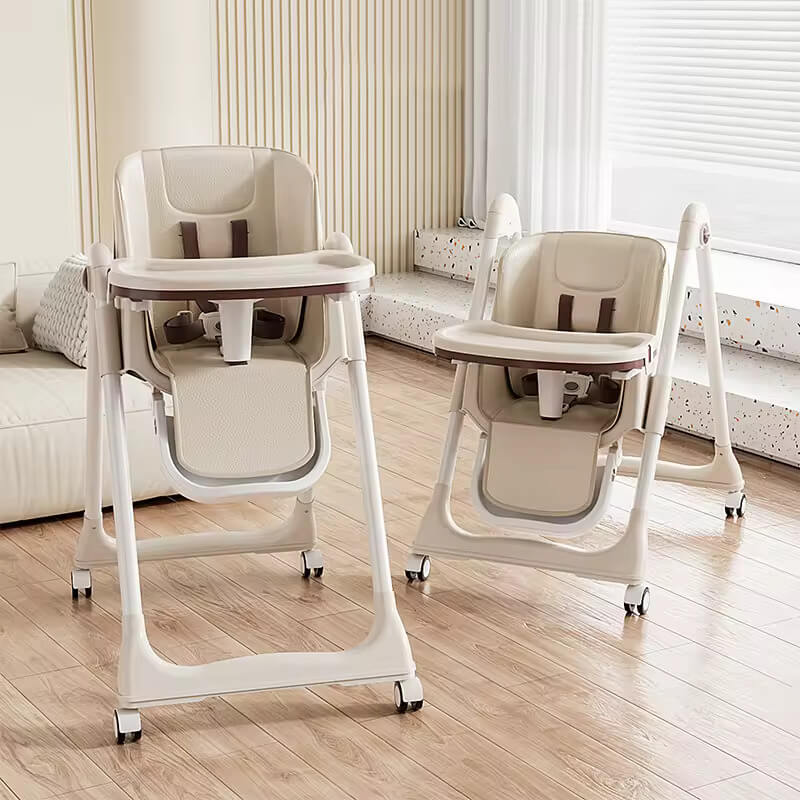 Foldable Booster Dining Baby High Chair - Khaki