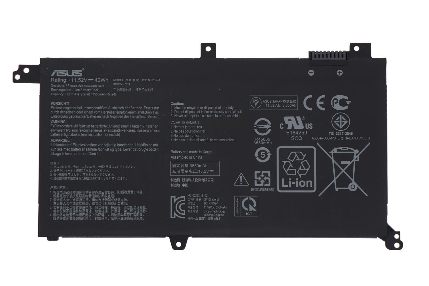 Reliable,long-lasting Vibrant battery for ASUS VivoBook X430UA X430UN X430FA S14 S430UA S430FA