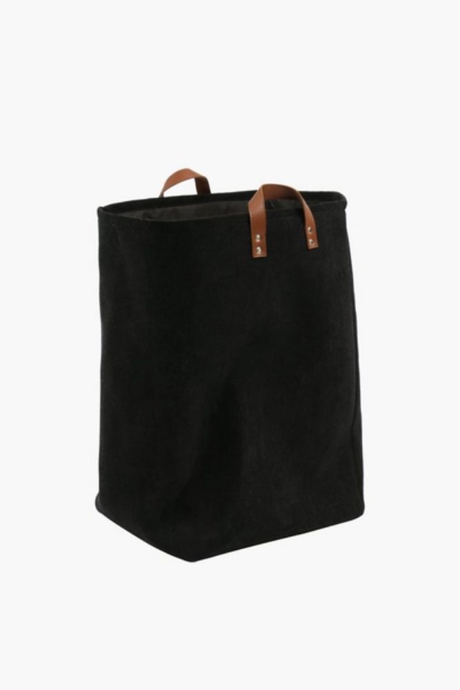KNOCK DOWN CORDUROY LAUNDRY BASKET Collapsible Soft-Touch Hamper