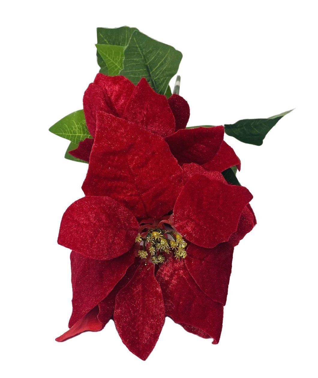 POINSETTIA 7 HEADS 46X20CM RED