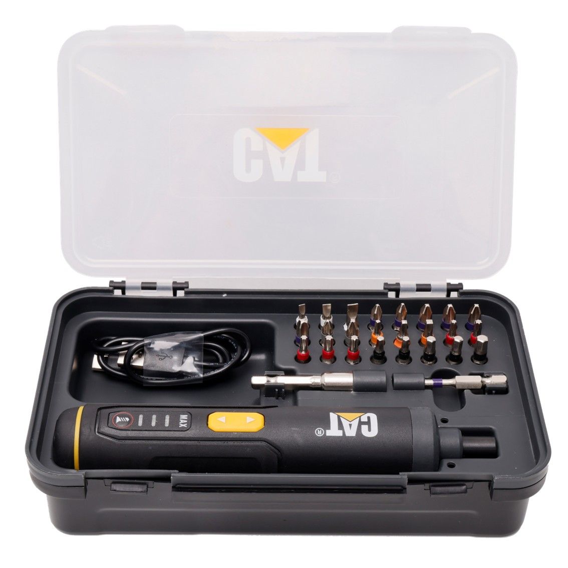 CAT Screwdriver 4V 5Nm with accessories