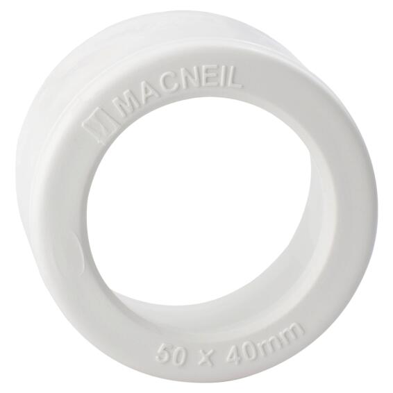 PVC reducer 50mm x 40mm SABS