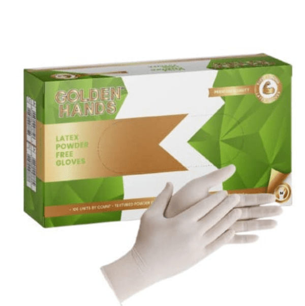 Golden Hands LATEX Powder Free (100 per box) M