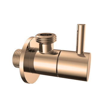 Devario Premio Angle Valve Round Brass HQ -Rose Gold