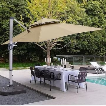 Prestige Home - Cantilever Khaki Umbrella