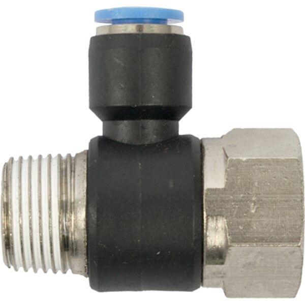 Aircraft Pu Hose Fitting Tee 6mm x 3/8"F x 3/8"M