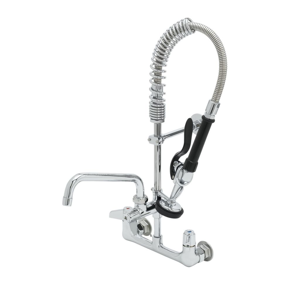 Wall mounted mini pre-rinse spray with 8” faucet - T&S