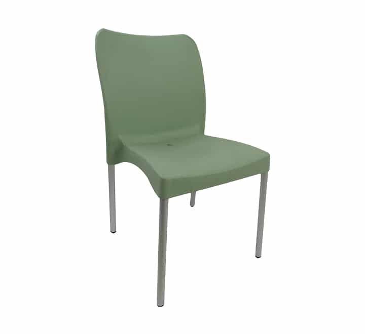 Vividitto - Heavy Duty armless Café Chair - Laurel Green