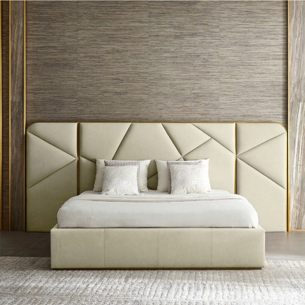 Annabelle Luxurious Sleigh Bed Double Pebble