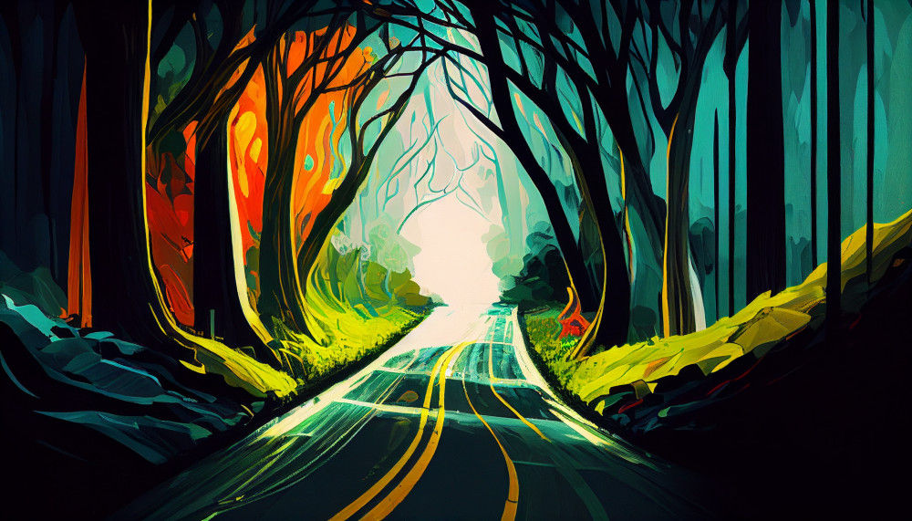 Canvas Wall Art - Canvas Wall Art-Roan in a Forest - B1212 - [120 x 80 cm]