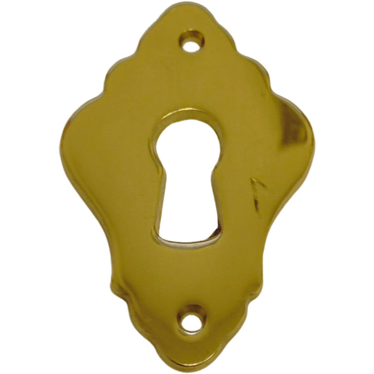 Solid Brass Keyplate for Antique Cupboards