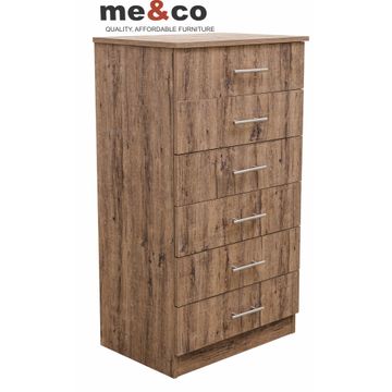 Lagos six-drawer chest of drawers